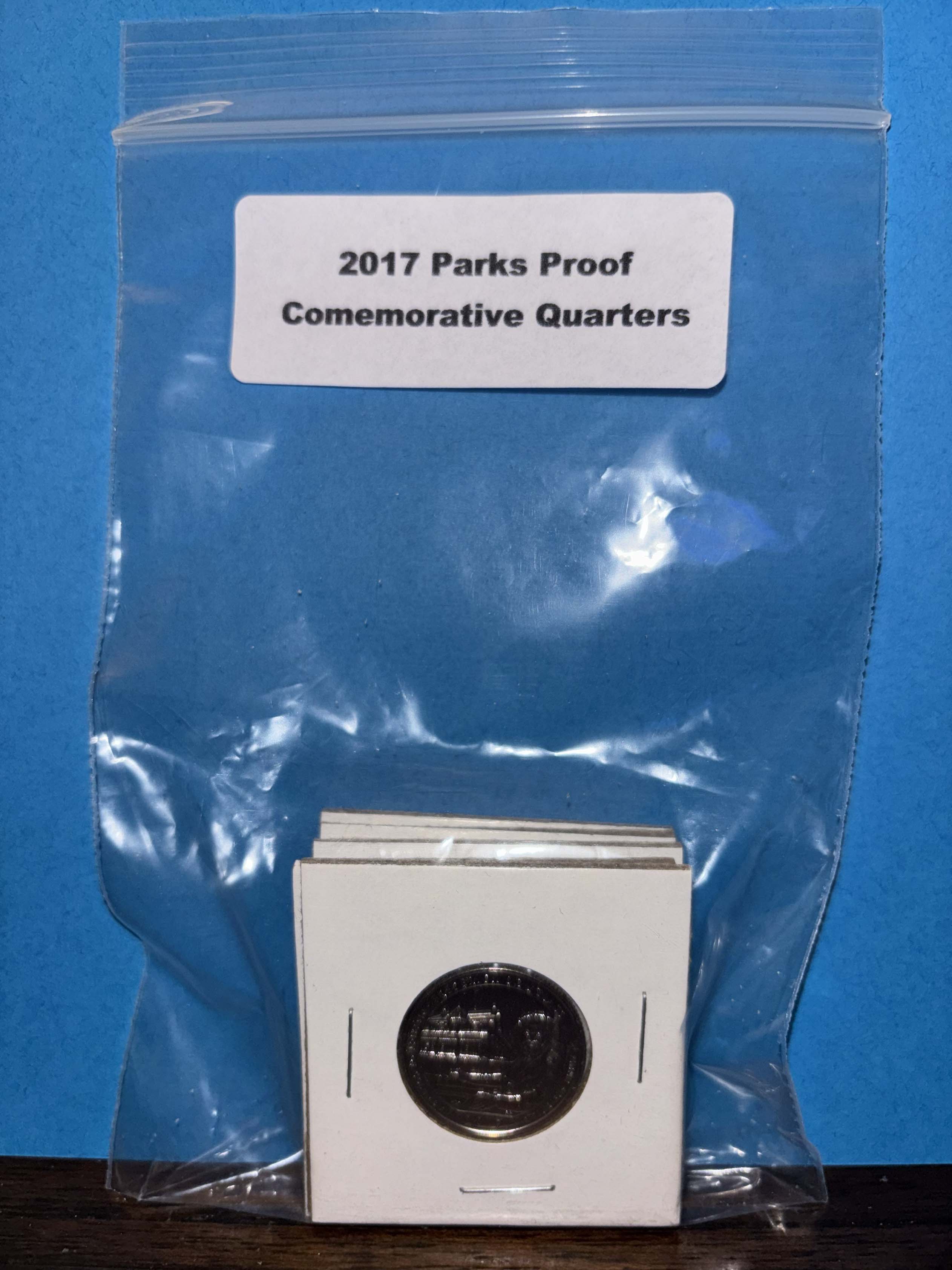 2017 Parks Proof Quarters Grab Bag